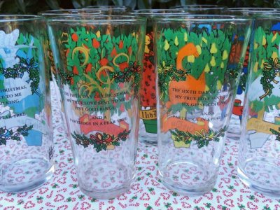 画像11: インディアナグラス　1980年ペプシコーラ「クリスマスの12日」タンブラー 12個フルセット