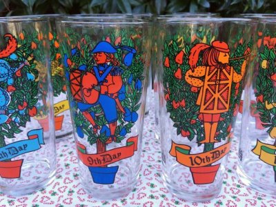 画像13: インディアナグラス　1980年ペプシコーラ「クリスマスの12日」タンブラー 12個フルセット