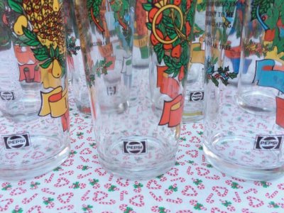 画像5: インディアナグラス　1980年ペプシコーラ「クリスマスの12日」タンブラー 12個フルセット