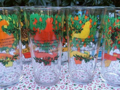 画像9: インディアナグラス　1980年ペプシコーラ「クリスマスの12日」タンブラー 12個フルセット
