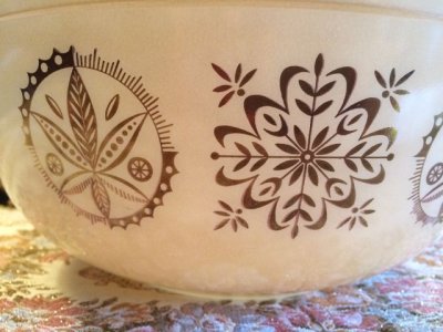 画像3: パイレックス　ミルクグラス　ヘックスサイン　ミキシングボウル　４リットル　製品番号404