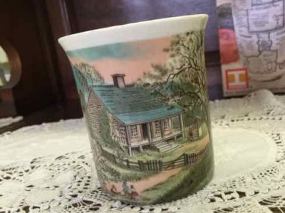画像2: Currier & Ives 4 Seasons Spring Mug made in Japan