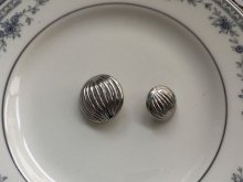 他の写真1: NEW Button Metal Round Silver (M)