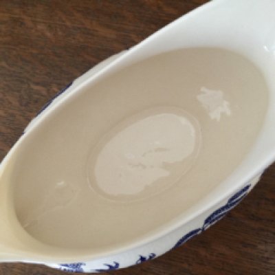 画像5: イングリッシュアイアンストーンテーブルウェア　ブルーウィロー　グレービー・ボート　made in England