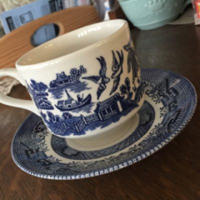 画像3: チャーチル　ブルーウィロー　カップ＆ソーサー　その２　made in England