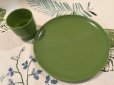 画像2: Vintage Plastic Cup & Dish Green Set (2)
