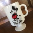 画像1: sold ディズニー・プロダクション ミッキーマウス　ミルクグラスマグカップ (1)