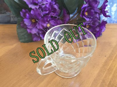 画像3: sold ビンテージ・ディプレッショングラス パイナップルカット カップ