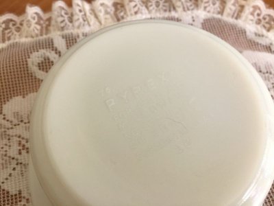 画像5: パイレックス スプリングブロッサム・クレイジーデイジー ミルクグラス バター・タブ・ディッシュ