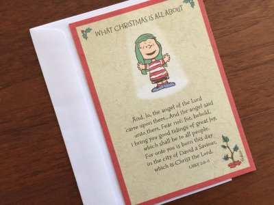 画像1: スヌーピーと仲間たち　ビンテージ未使用クリスマス・カード