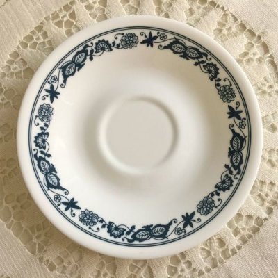 画像5: コレール (コーニング社）オールドタウンブルー オープンハンドルカップ＆ソーサー