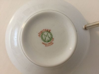 画像7: 里帰りオールドノリタケ　1912年　グリーン・マロン印　カップ＆ソーサー