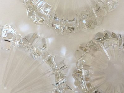 画像8: ＊ヘイゼルアトラス フルーティド・ラウンド  ネスティング・アッシュトレイ　３ピース・セット