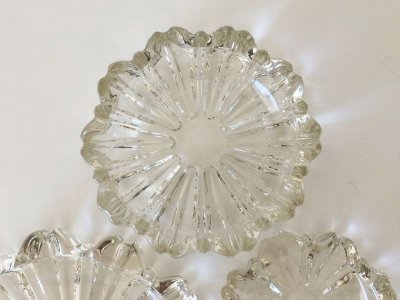 画像4: ＊ヘイゼルアトラス フルーティド・ラウンド  ネスティング・アッシュトレイ　３ピース・セット