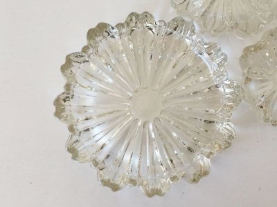 画像3: ＊ヘイゼルアトラス フルーティド・ラウンド  ネスティング・アッシュトレイ　３ピース・セット