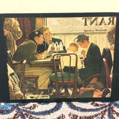 画像3: ノーマン・ロックウェル　木製ナプキンホルダー　サタデーイブニングポスト（1951年）コレクション　感謝祭の祈り