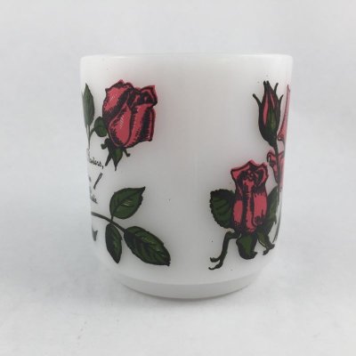 画像4: ＊グラスベイク ミルクグラス マグ レッド・ローズ