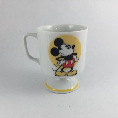 画像3: *ディズニー フッテッド・イエロー・ミッキー・マグ ディズニーランド&ワールド 日本製