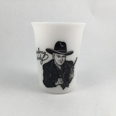 画像1: ホパロング・キャシィディ　ミルク・グラス カップ 1950s'