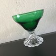 画像1: sold アンカーホッキング　ブーピーバープル　フォレストグリーン　シャンパングラス（シャーベットグラス） (1)