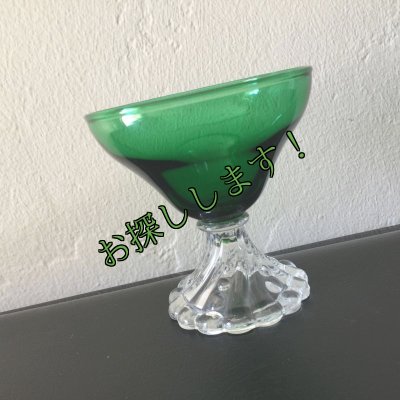 画像1: sold アンカーホッキング　ブーピーバープル　フォレストグリーン　シャンパングラス（シャーベットグラス）