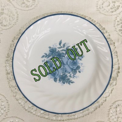 画像1: sold コレール（コーニング社）ブルー・ベルベット　新品サラダプレート　タグ付　1997〜2006年