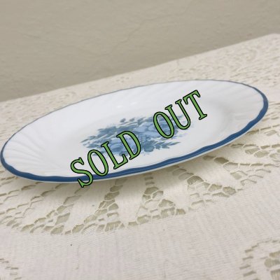 画像2: sold コレール（コーニング社）ブルー・ベルベット　新品サラダプレート　タグ付　1997〜2006年