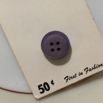 画像2: デッドストック　パープル・厚手ボタン １シート（２pc）オランダ製