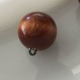 画像3: 中古　ビンテージ・木製ボール・ボタン　２個 セット (3)