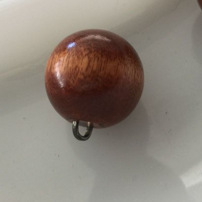 画像3: 中古　ビンテージ・木製ボール・ボタン　２個 セット