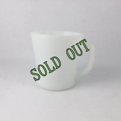 画像1: sold アンカーホッキング　ミルクグラス　 Ｄハンドルマグ　ホワイト　お買い得品