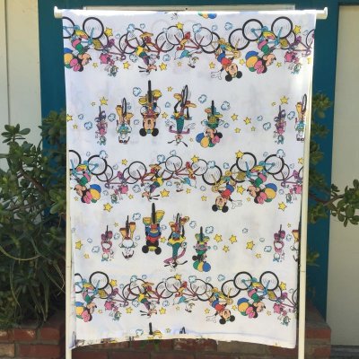 画像3: ディズニー　ミッキー&ミニー　サイクリング/自転車　ツインサイズ　フラットシーツ