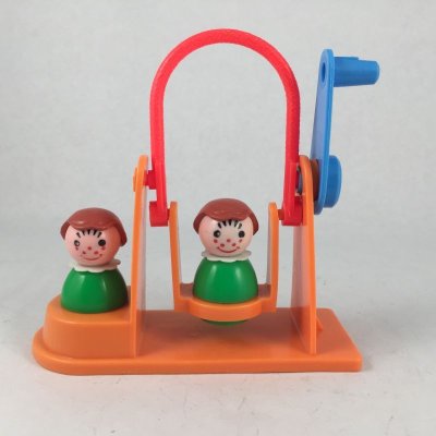 画像2: ビンテージ フィシャープライス 遊具で遊ぶ双子ちゃん