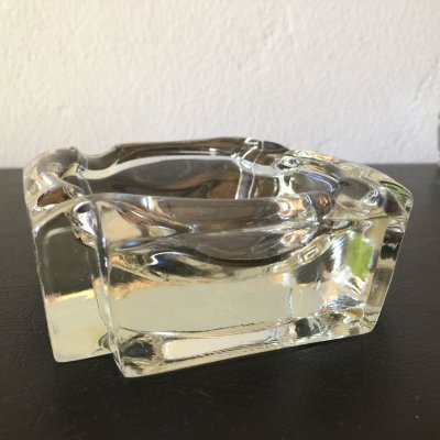 画像7: ビンテージ灰皿　　ヘビー・クリスタルグラス　クリアー　２個セット