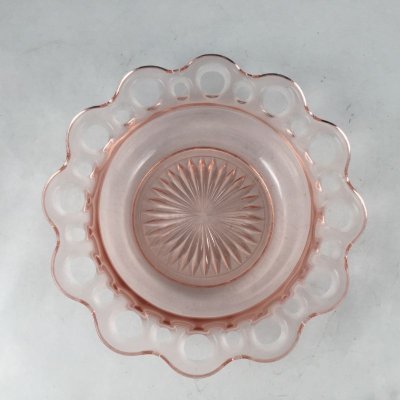 画像3: ＊ファイヤーキング/アンカーホッキング　オールドコロニー・ピンクグラスレースエッジ シリアルボウル