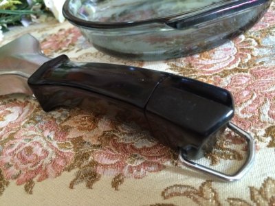 画像11: パイレックス　1940年代ブルーグラスフレームウェア　スキレット　ハンドル付