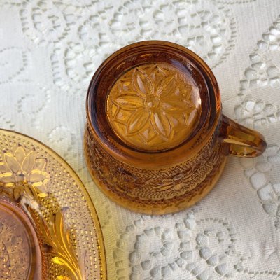 画像11: インディアナグラス　ティアラ・サンドイッチ　アンバー　スナック/カナッペセット 