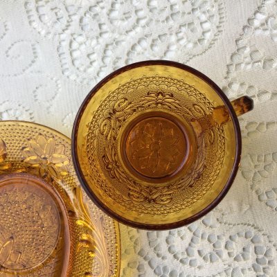 画像10: インディアナグラス　ティアラ・サンドイッチ　アンバー　スナック/カナッペセット 