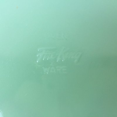 画像3: ファイヤーキング　1950年代レストランウェア　ジェイド（ジェダイ）未使用品　３コンパートメントプレート　初期