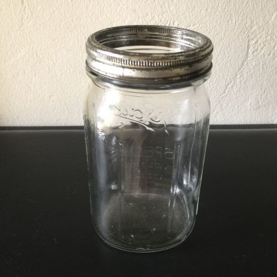 画像7: ビンテージ・ボール・メイソンジャー　ワイド・マウス（32オンス）＋新品ステンレス蓋　1930'-50'