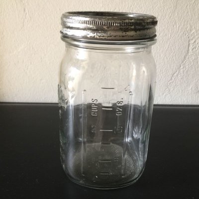 画像6: ビンテージ・ボール・メイソンジャー　ワイド・マウス（32オンス）＋新品ステンレス蓋　1930'-50'