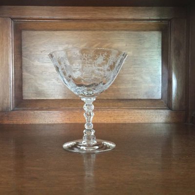 画像2: ビンテージ フォストリア　チンズ・パターン　シャンパン/トールシャーベット・グラス　1940-1973