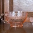 画像3: sold ヘイゼルアトラス ディプレッショングラス フロレンティーン ポピーピンク ティーカップ1932-1935