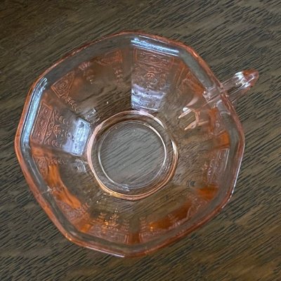 画像5: プリンセス・ピンク ディプレッション・グラス ティーカップ 1931~1935