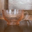 画像1: sold ヘイゼルアトラス ディプレッショングラス フロレンティーン ポピーピンク ティーカップ1932-1935 (1)