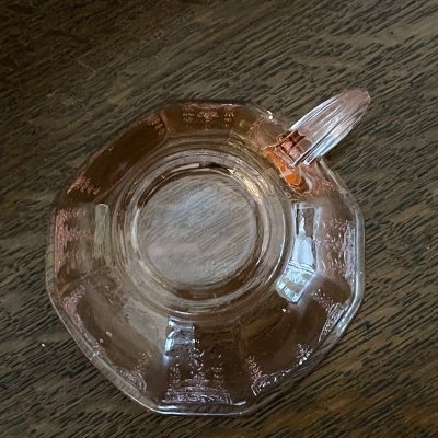 画像6: プリンセス・ピンク ディプレッション・グラス ティーカップ 1931~1935