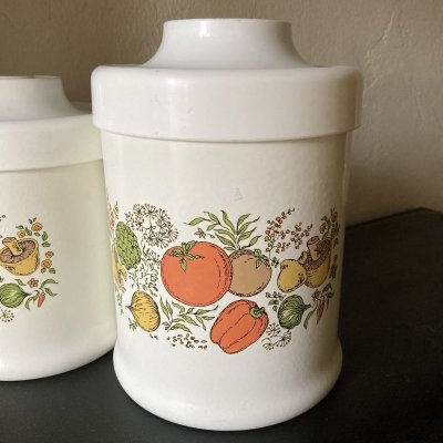 画像8: スパイスオブライフ　ビンテージ・スティール・キャニスター２個セット（L＆M）