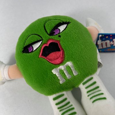 画像2: M&M's 小さな流し目・グリーン 人形 タグ付 1998年