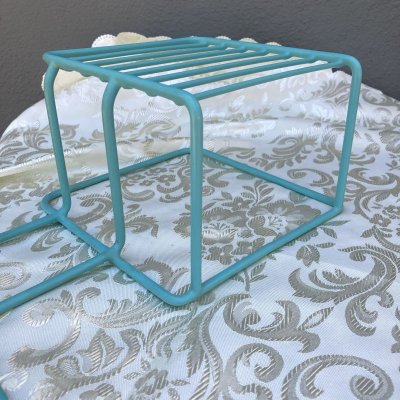 画像7: ビンテージ食器オーガナイザー　ミントグリーン（ラックのみ）その２