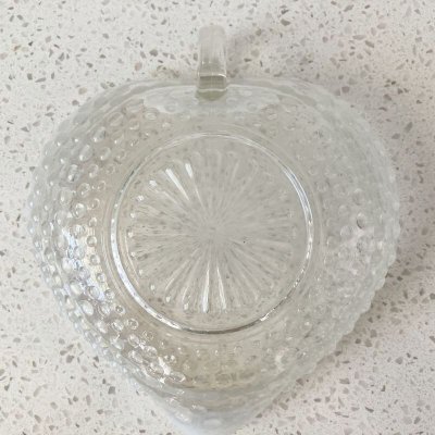 画像7: アンカーホッキング　ムーンストーン　ハンドル付ハート型ボンボン・ボウル　1941〜1946年